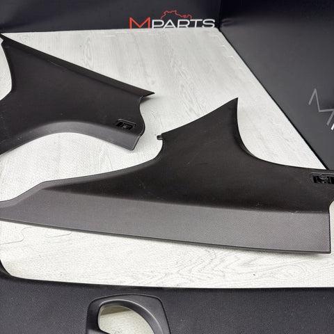 BMW E90 M3 08-11 SEDAN ABC BLACK PILLAR INTERIOR TRIM PANEL SET OEM