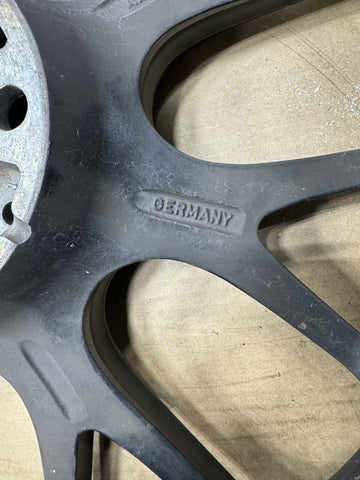 Authentic BBS CH104 19” Wheel Rim 19x8.5 ET32 Black / Chrome Lip + Tire + Cap