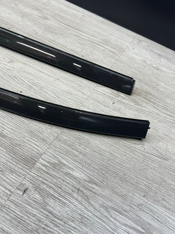 14-25 BMW F16 X6 F86 X6M Roof Drip Mouldings Trims Dravit Grey Pair Set OEM