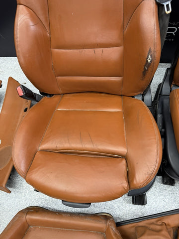 01-06 BMW E46 M3 Convertible Interior Front Rear Heated Seats Cinnamon Complete