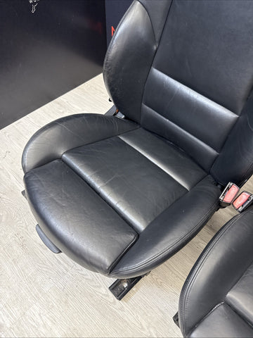 01-06 BMW E46 M3 Convertible Interior Front Heated Seats Black