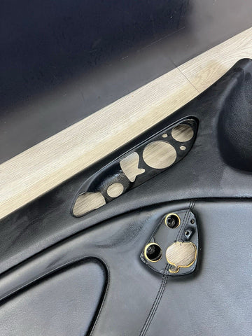 01-06 BMW E46 M3 DRIVER LEFT SIDE DOOR PANEL CARD BLACK OEM