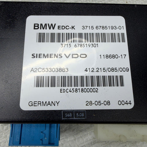 2008-2013 BMW M3 E92 E93 EDC K DAMPER SUSPENSION CONTROL MODULE UNIT OEM 6785193