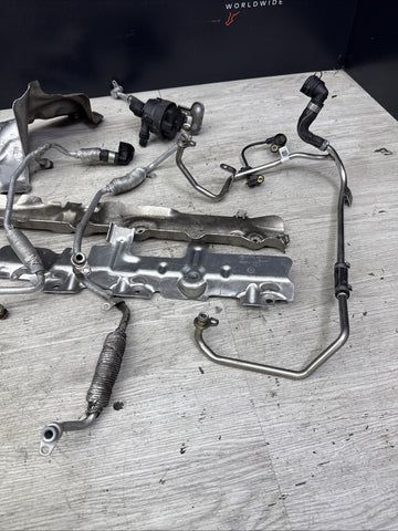15-20 BMW F80 F82 F83 M3 M4 S55 Turbos Coolant Lines Pipes 7850278 7850279