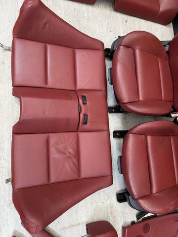 01-06 BMW E46 M3 OEM Complete Convertible Interior Imola Red Powered Heated
