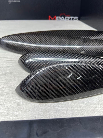 06-07 OEM BMW E63 E64 M6 Front Rear Door Dash Center Console Carbon Trim SET