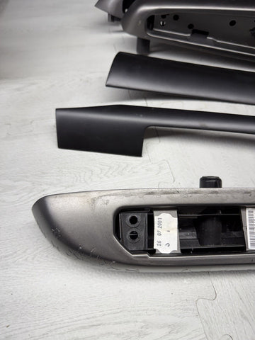 01-06 BMW E46 M3 Coupe Interior Armrests Trim Set Titan Shadow *Notes*