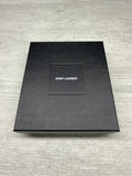 Saint Laurent YSL Black Grained Leather Monogramme Card Holder Case Wallet