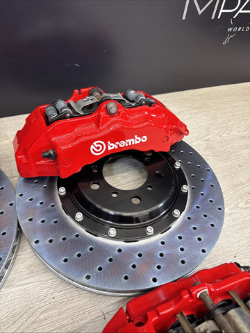 01-06 BMW E46 M3 BREMBO Big Brake Kit Red Calipers Rotors Set NEW Plug Play