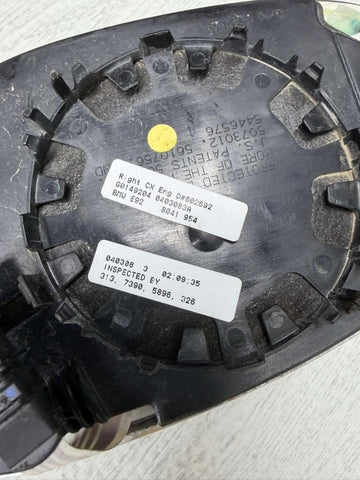 08-13 BMW E92 E93 M3 Right Mirror Glass OEM 8041954