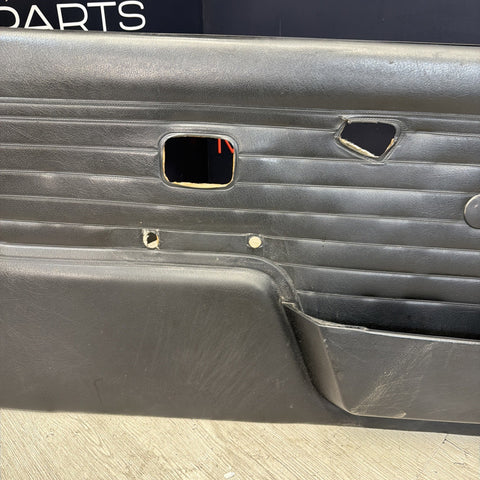 OEM BMW E30 318is Front Left Driver Black Door Card 51418129298