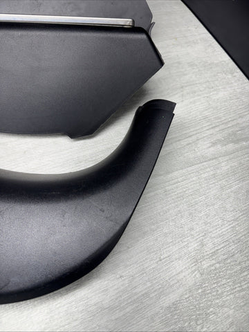 01-06 BMW E46 M3 Left Right Kick Dead Pedals Covers Trims Panels Genuine Black