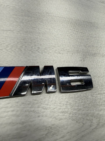 BMW 06-10 E63 E64 M6 Genuine Rear Trunk Emblem Lettering Decal Badge