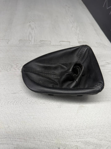 08-13 BMW E90 E92 E93 M3 Leather Stich Gear Shift Boot Gaiter Black with Frame