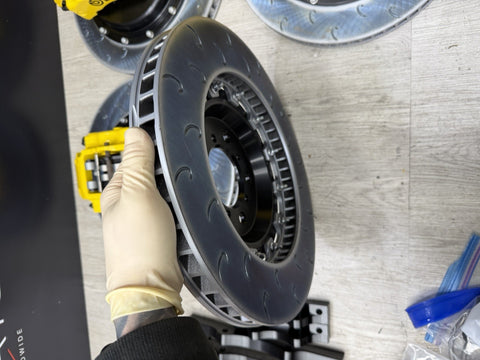 NEW 01-06 BMW E46 M3 BREMBO Big Brake Kit Yellow Calipers Rotors Set Plug & Play