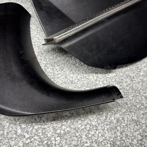 01-06 BMW E46 M3 Left Right Kick Dead Pedals Covers Trims Panels Genuine Black