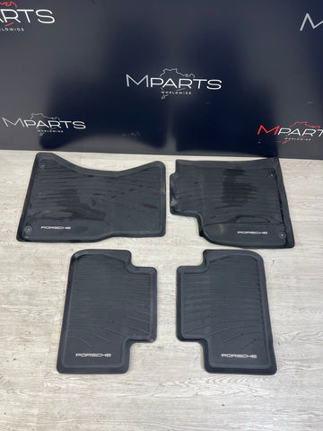 Genuine OEM Porsche 4 Piece All Weather Floor Mats for 2018-2023 Macan