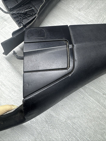 01-06 BMW E46 M3 CONVERTIBLE REAR INTERIOR QUARTER TRIMS COVERS PANELS BLACK