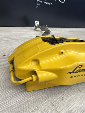 Lamborghini Huracan, LP580, LH, Rear Brake Caliper Yellow P/N 4T0615405AH