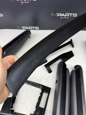 01-06 BMW E46 M3 Coupe Interior Armrests Trim Set Piano Black