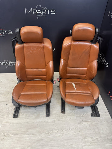 01-06 BMW E46 M3 Convertible Interior Front Heated Seats Cinnamon *Notes*