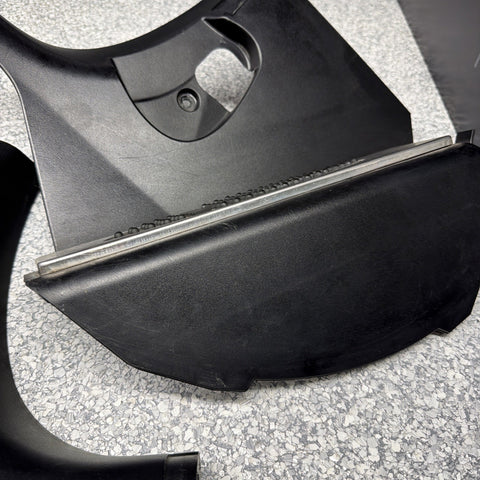 01-06 BMW E46 M3 Left Right Kick Dead Pedals Covers Trims Panels Genuine Black