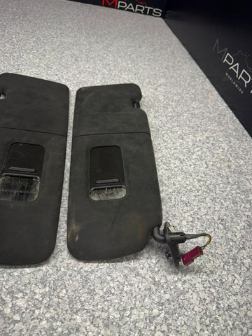 08-10 BMW E63 650i M6 COUPE Interior Sun Visor Left and Right Set OEM