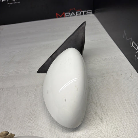 01-06 BMW E46 M3 Side View Door Mirrors Pair Alpine White *Notes*