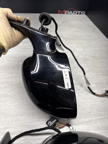 01-06 BMW E46 M3 Side View Door Mirrors Pair Painted Jet Black *Notes*