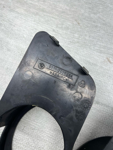 2000-2003 BMW E39 M5 FRONT LOWER FOG LIGHT GRILLES TRIMS OEM 51112496283