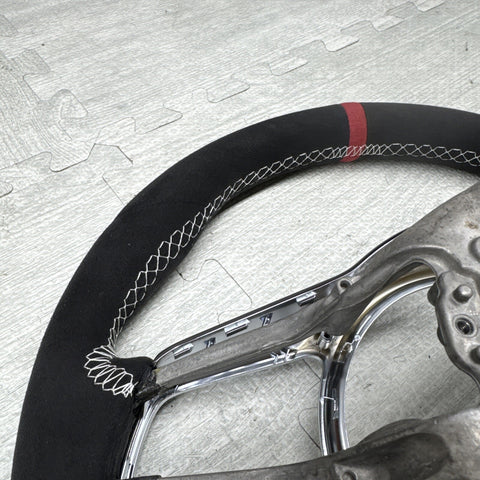 PORSCHE 991 GT3 991.2 GT 3 RS 997.2 BLK LEATHER PDK SHIFT STERRING WHEEL RED TOP