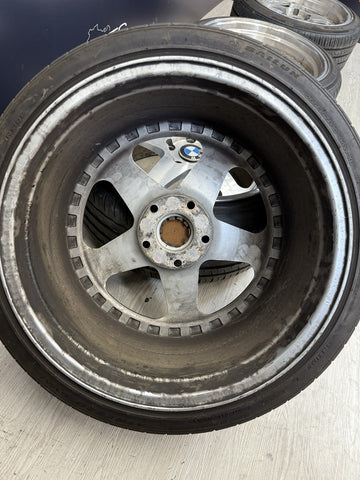 JNC Wheels 5x120 Rims JNC010 Silver Machined Face 18x9 18X10 ET30