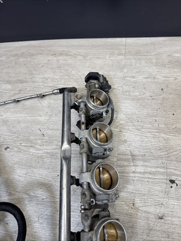 06-10 BMW M5 M6 S85 Individual Throttle Body Assembly ITB Fuel Rail Injectors