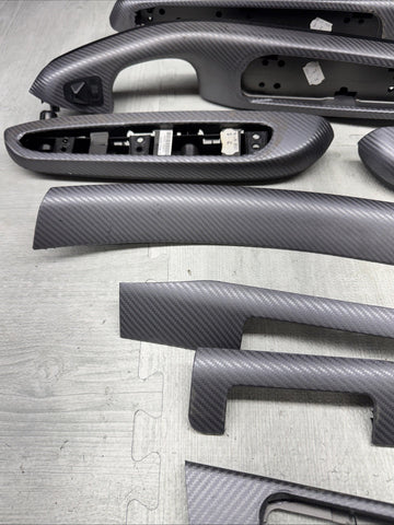 01-06 BMW E46 M3 Coupe Interior Armrests Trim Set Wrapped  *NOTES*