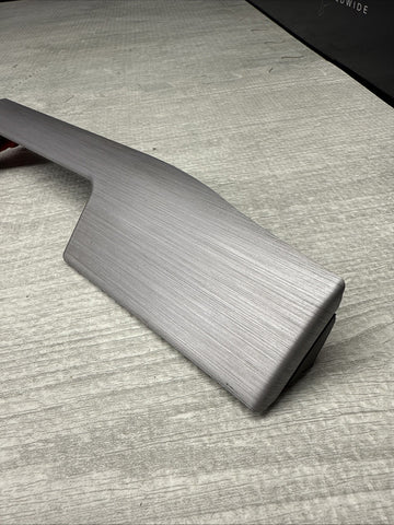 01-06 BMW E46 M3 Interior Left Driver Dash Vent Trim Brushed Aluminum