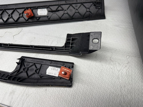 01-06 BMW E46 M3 Convertible Interior Armrests Trim Set Brushed Aluminum *Notes*