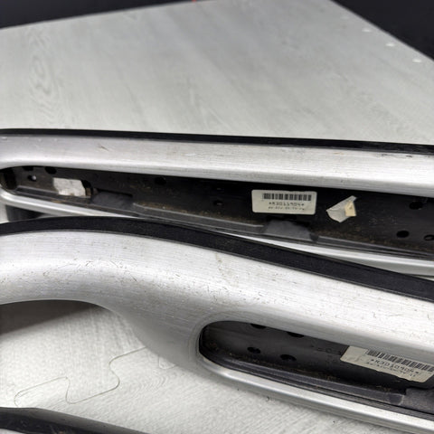01-06 BMW E46 M3 Convertible Interior Armrests Trim Set Brushed Aluminum