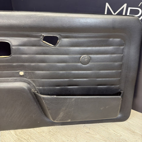 OEM BMW E30 318is Front Left Driver Black Door Card 51418129298