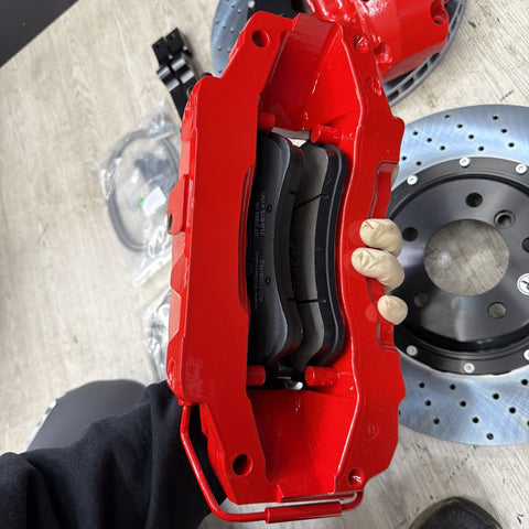 NEW 95-99 BMW E36 M3 BREMBO Big Brake Kit Red Calipers Rotors Set Plug & Play