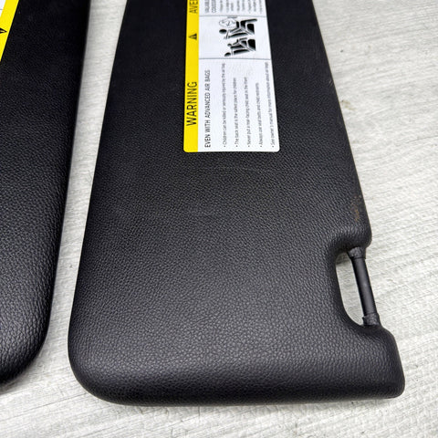 08-13 OEM BMW E92 328 335 M3 Coupe Sun Visors Black Vinyl
