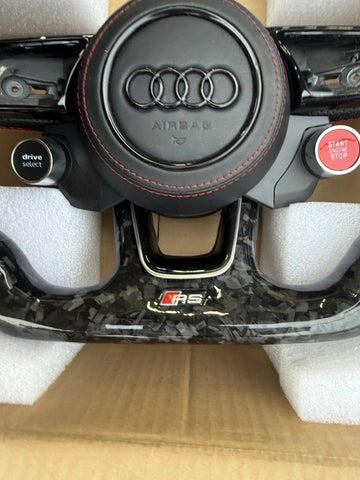 Custom Audi Rs3 S3 A3 Steering Wheel Forged Carbon Fiber