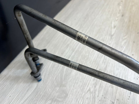 OEM 15-18 PORSCHE MACAN TRANSMISSION OIL COOLER HOSES PIPES LINES SET