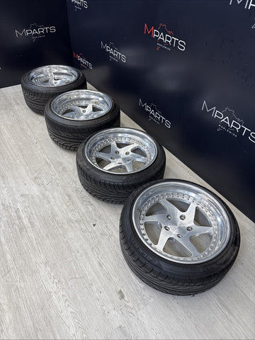 BMW 87-99 E30 E36 M3 RENNEN 17”WHEELS RIMS CHROME SET OF 4