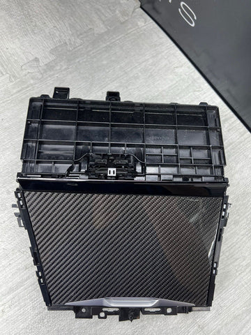 BMW 21-25 G80 G82 G83 M3 M4 Center Console Carbon Storage Trim Panel OEM