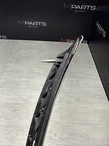 01-06 BMW E46 M3 Interior Right Dash Trim Brushed Aluminum *Broken Tab / Dents