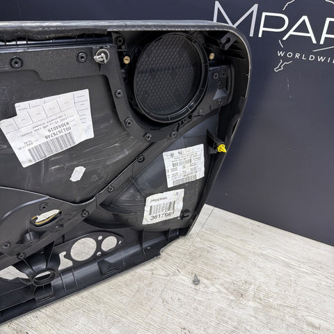 01-06 BMW E46 M3 FRONT DRIVER LEFT SIDE DOOR PANEL CARD BLACK OEM