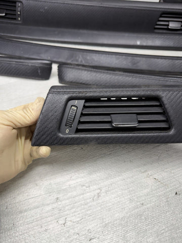 08-13 BMW E92 E93 M3 Interior Trim Set Carbon Leather OEM Genuine *Notes*