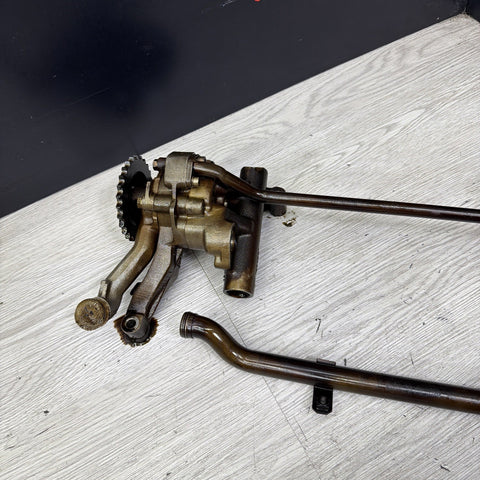01-06 BMW E46 M3 S54 Engine Oil Pump + Pick Up Tubes