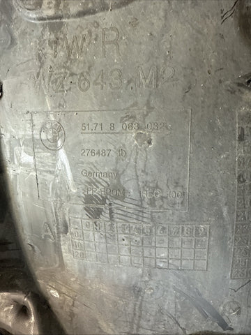 BMW F87 M2 Front Right Wheel Arch Cover Front Section 51718063032 GENUINE