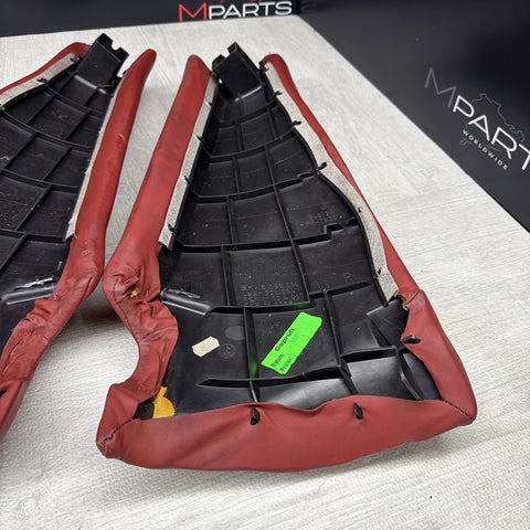 BMW E46 01-05 325ci 330ci M3 Coupe Rear Side Seat Bolsters Imola Red *Notes*